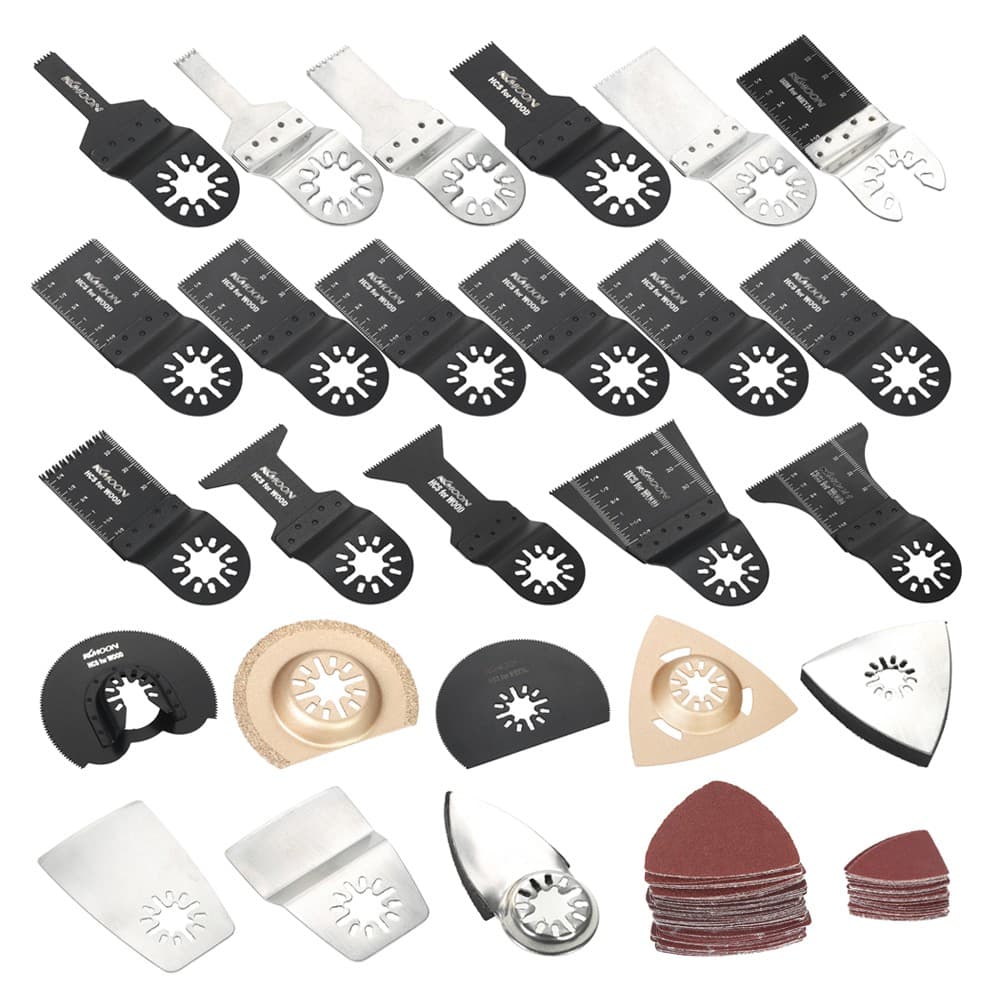 100 Peças Kit De Lâmina Oscilante Mista Multiferramenta Serra Web Fein Multimaster Makita Rockwell Worx