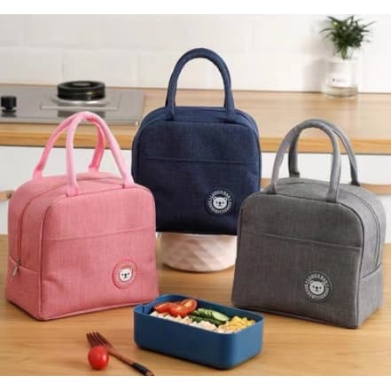 Bolsa Térmica para Marmita Lancheira Rosa