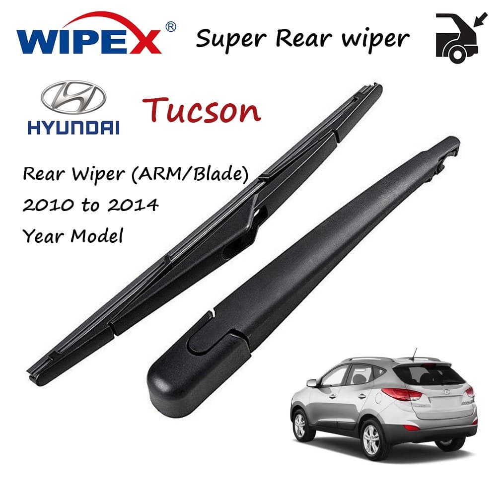 (Qualidade) Hyundai Tucson Lâmina Braço Limpador Traseiro Para 2010 A 2014 Ano Modelo De Carro De Volta Limpadores De Janela (/) Do Limparx