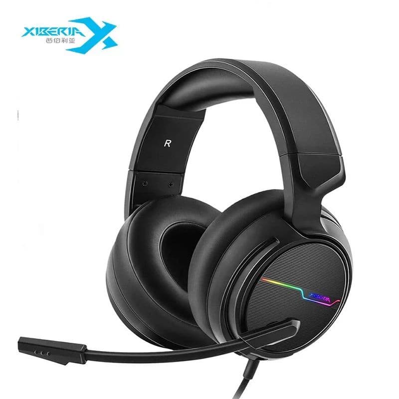 Headset Xiberia V20 - Fone De Ouvido Gamer Usb 7.1 Com Led