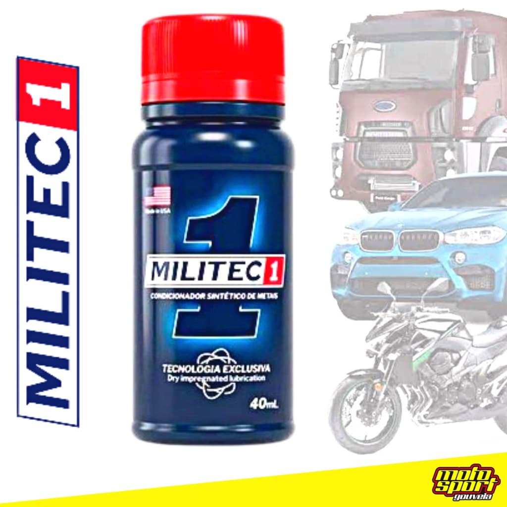 Militec 1 Condicionador De Metais Motor Para Motos Carros 100% Original 40ml / 200ml