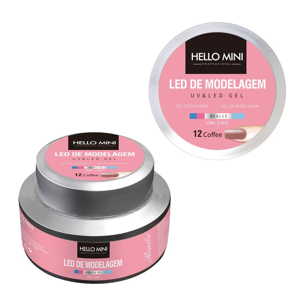 🍕perfection🥨 Cosméticos LED DE MODELAGEM UV&LED GEL 12 COFFEE HELLO MINI HJ102-12