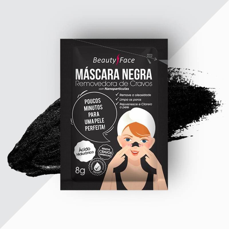 kit 3 Mascaras Negra Removedora de Cravos Beauty Face Refil 8G