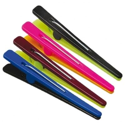 Clips Plástico Bicolor C/12 Unidades Santa Clara