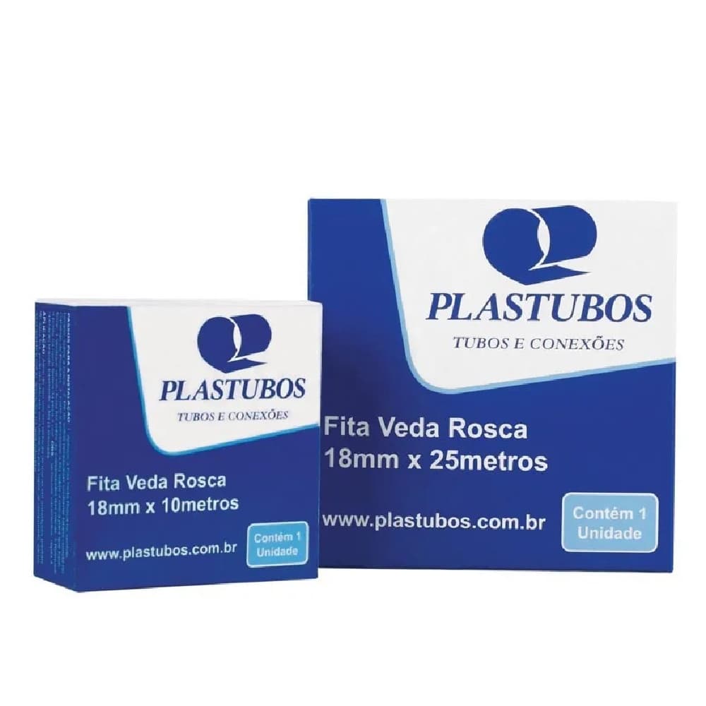 2 Fita Veda Rosca 18mmx50m - Plastubos