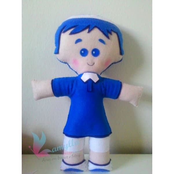 Boneco Pimpom em feltro - versão galinha pintadinha