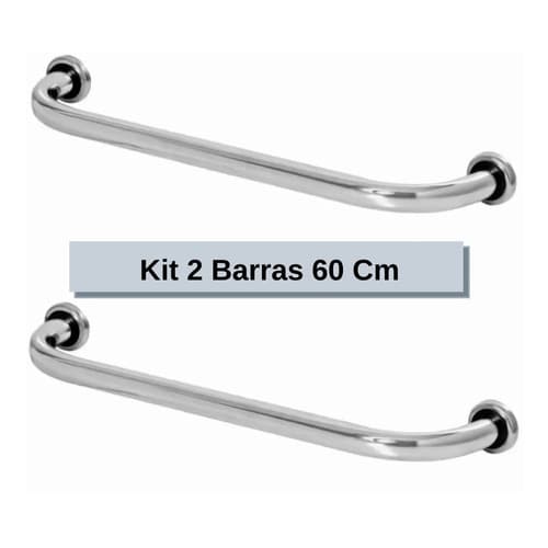 2 Alça / Barras De Apoio / Corrimão 60 Cm Para Idoso