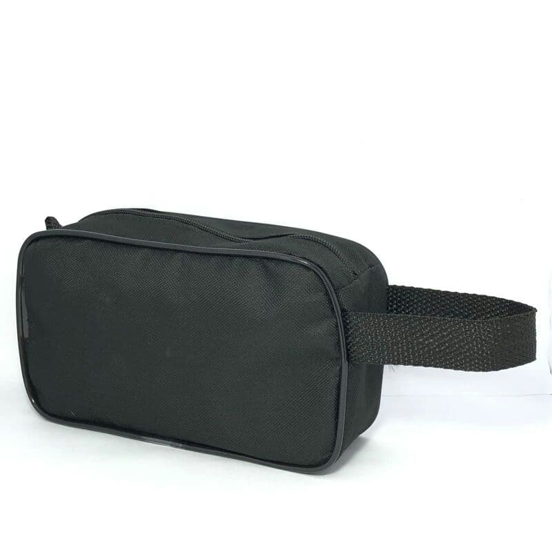 Necessaire masculina toda Preta de Pano com Alça / necessaire /maquiagem /kit Barbear / Higiene pessoal etc