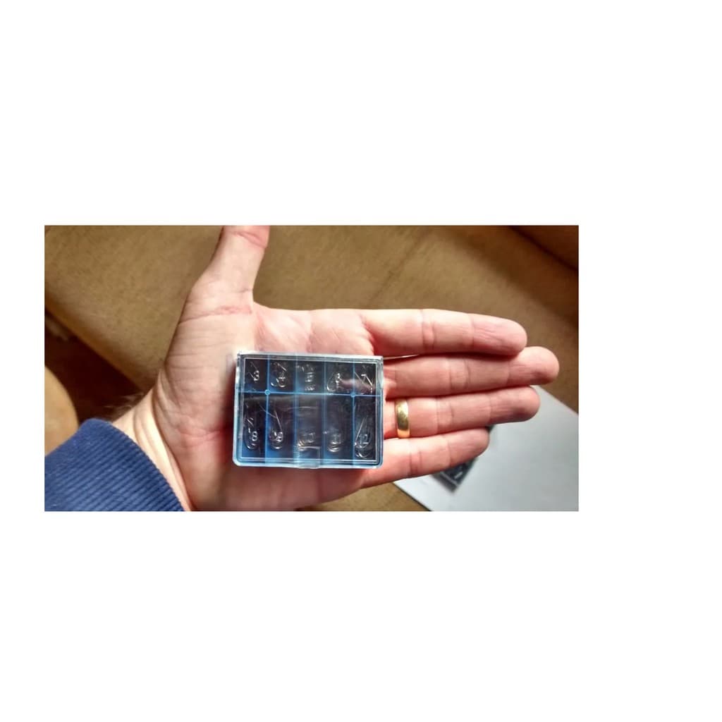 Kit Anzol Pesca 70 Unds Pesca Anzol Pequeno 1 Fisga Com Caixa Divisória Pequenos