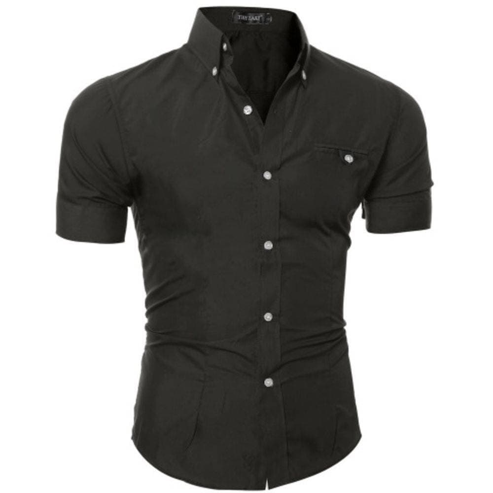 Camisa Masculina Manga Curta Com Elastano - Melhor Tecido
