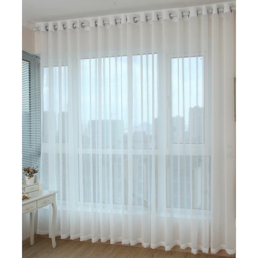 Cortina Gaze de Linho 10,00 m x 2,40 m Para Sala e Escritorio e Quarto ou Decoraçao.