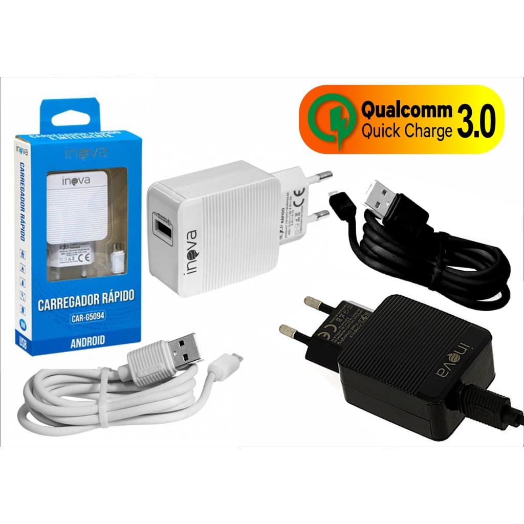 Carregador Compativel NOKIA C1, C2, C3 - 18W Turbo
