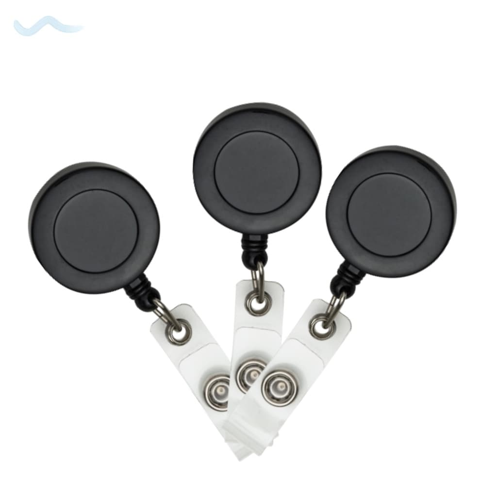 Kit 35 Porta crachá roller  cllips na cor PRETA FOSCO