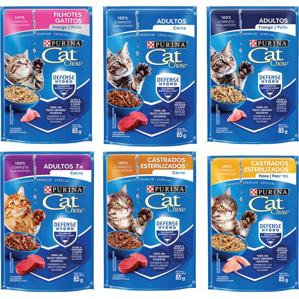 Sache Cat Chow 85g Caixa Display 15 Unidades