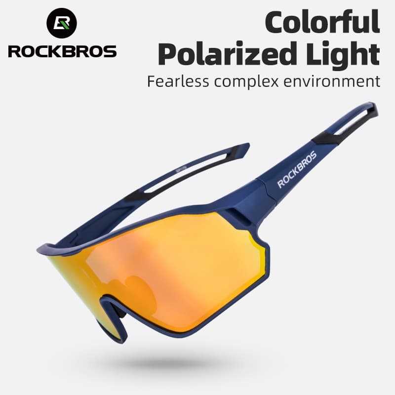 ROCKBROS Óculos De Ciclismo UV400 Óculos De Sol Polarizados Para Bicicleta De Estrada Para MTB