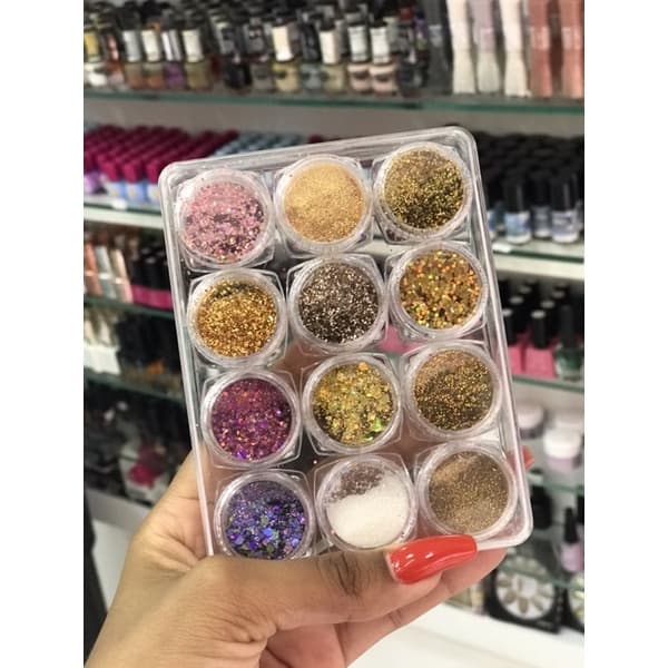 Kit Fan Nails Glitter