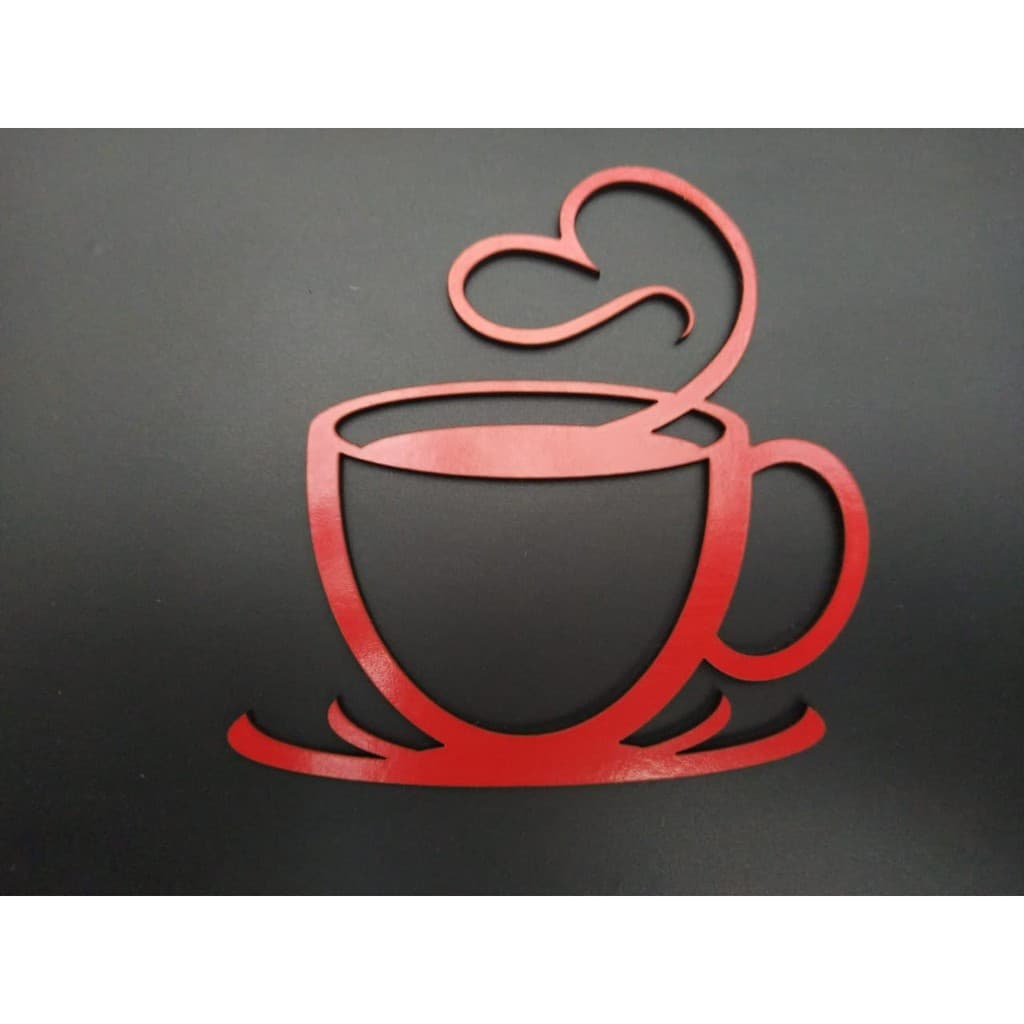 Placa Decorativa Xícara Cantinho Do Café Mdf 3mm Decoração