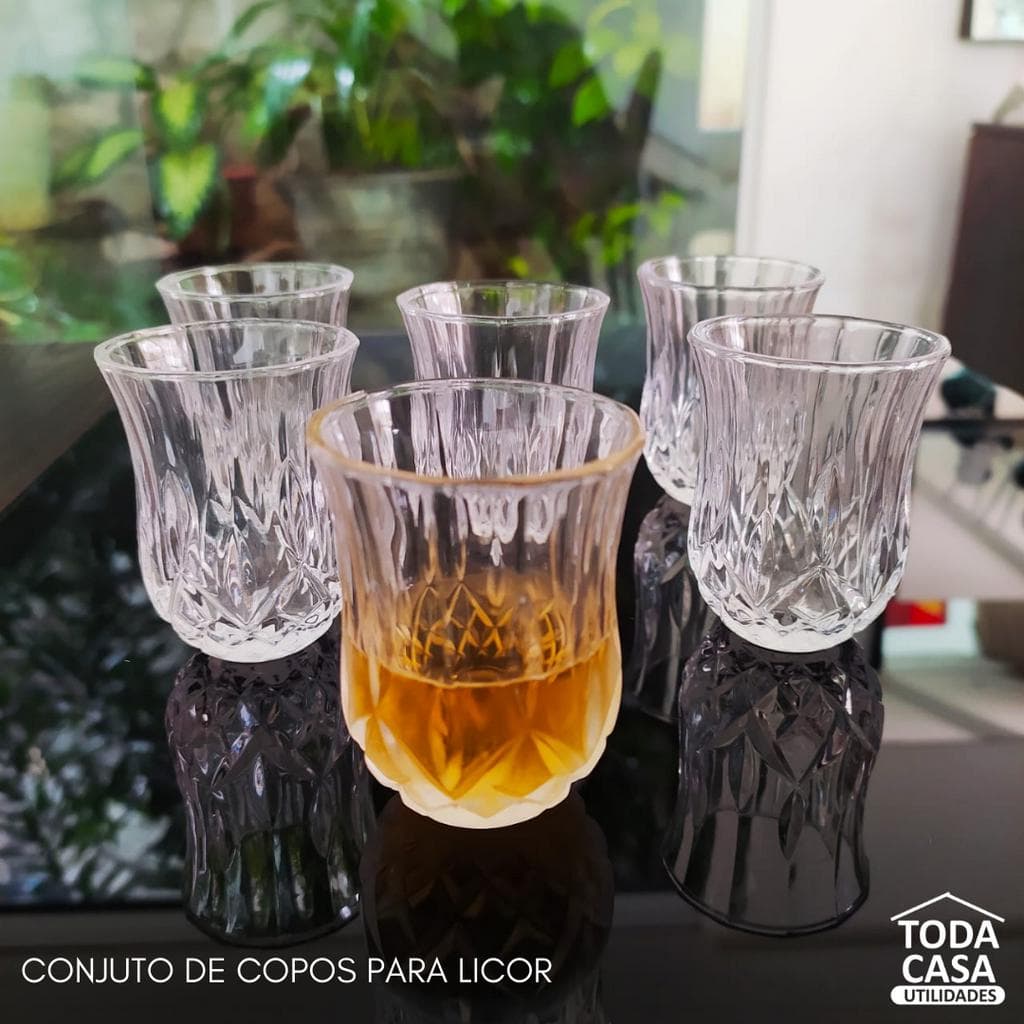 Kit Copos de Licor / Copos Para Drinks / Copos de Vidro 6 peças