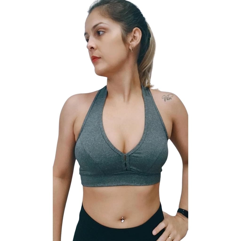 Top Fitness Para Academia Com Bojo Removível de Esporte