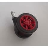 Rodizio Para Cadeira Gamer Vermelho Roda De Poliuretano  S55 A Mf Até 40 Kgs