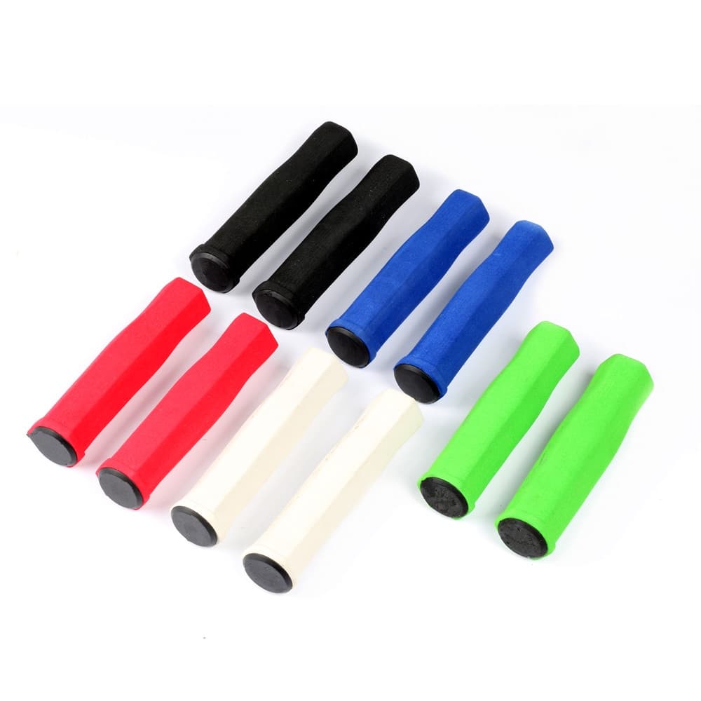 1 Par Alça De Bicicleta De Borracha Mountain Bike Guiador Crianças Scooter Anti-Skid Apertos Ciclismo Acessórios Da
