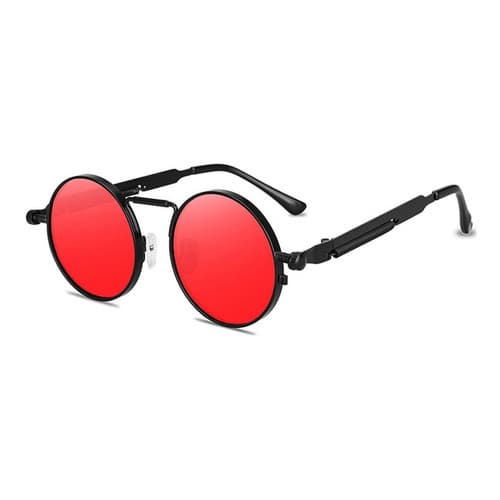 Óculos De Sol Bulier Modas Chicago Redondo Masculino Feminino Vermelho Unissex