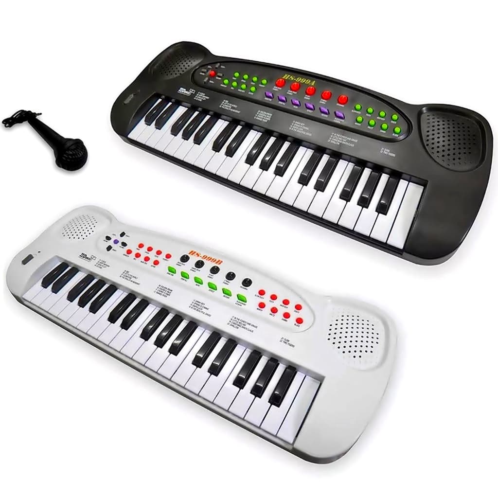 Piano Teclado Infantil Com Microfone - Dm Toys