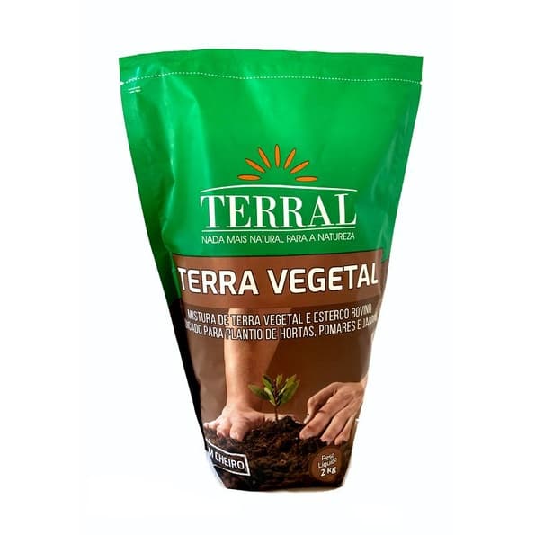 Terra Vegetal Adubada 2kg