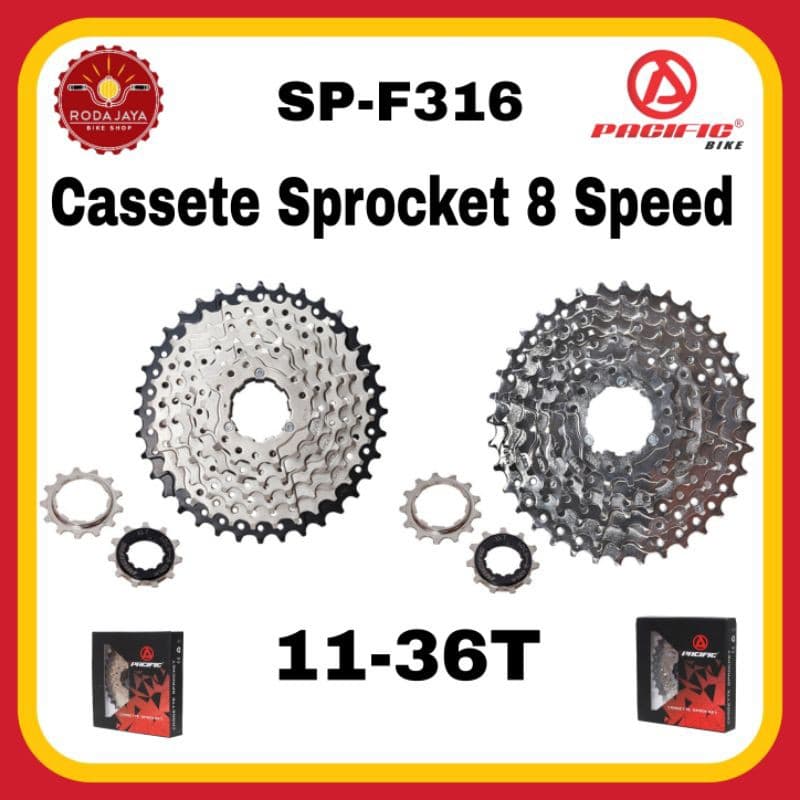 Roda Dentada Cassete PASIFIC SP-F316 8 Velocidades 11-36T