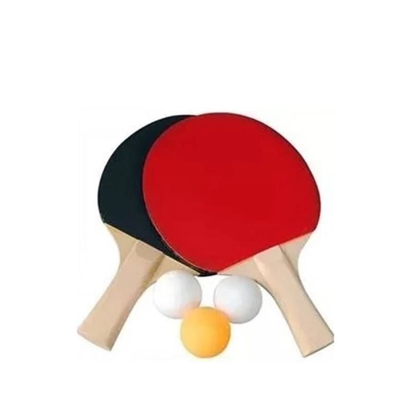 Kit Ping Pong Tênis Mesa 2 Raquetes com 3 Bolinhas