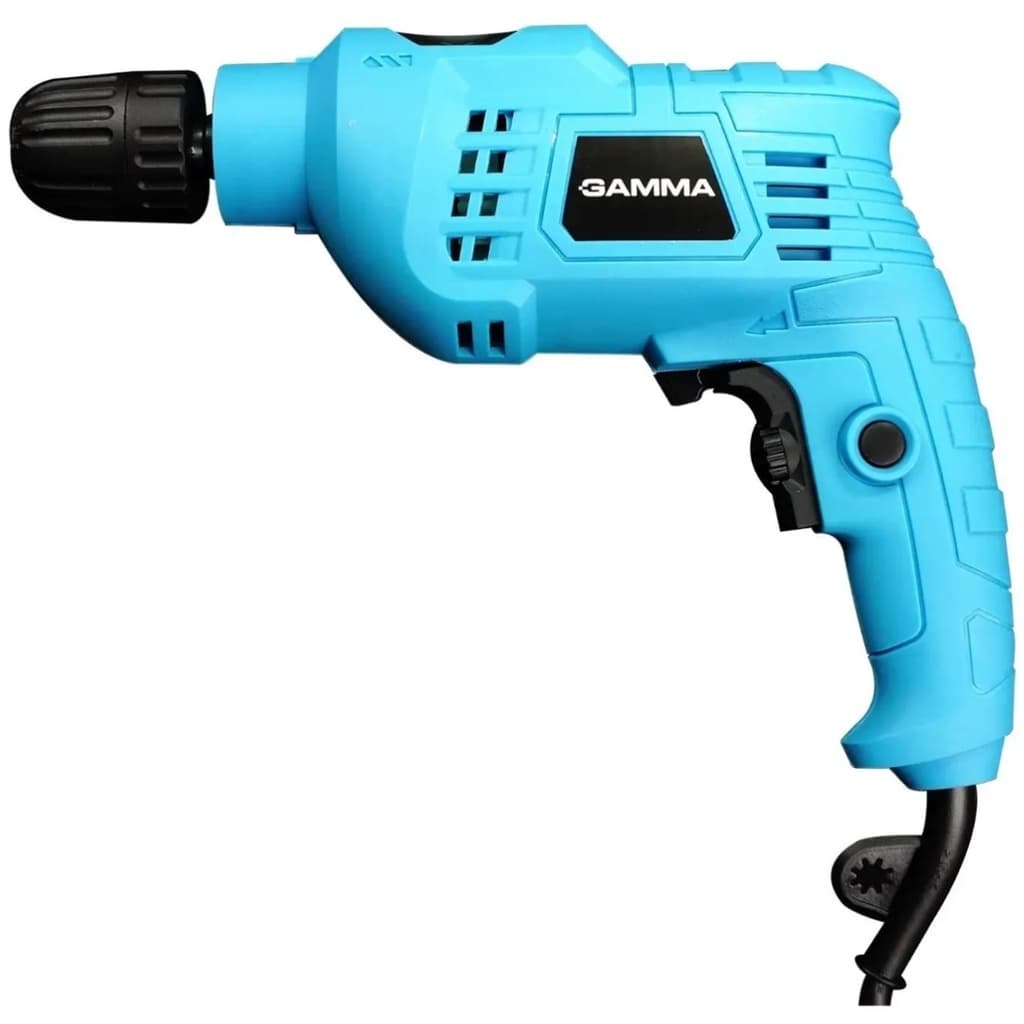 Furadeira De Impacto Profissional 10mm 3/8'' 650w Furadeira Parafusadeira Variável Reversível Gamma