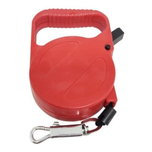 Guia Retrátil Pet Automática Trava 3m Cães 7kg Vermelha