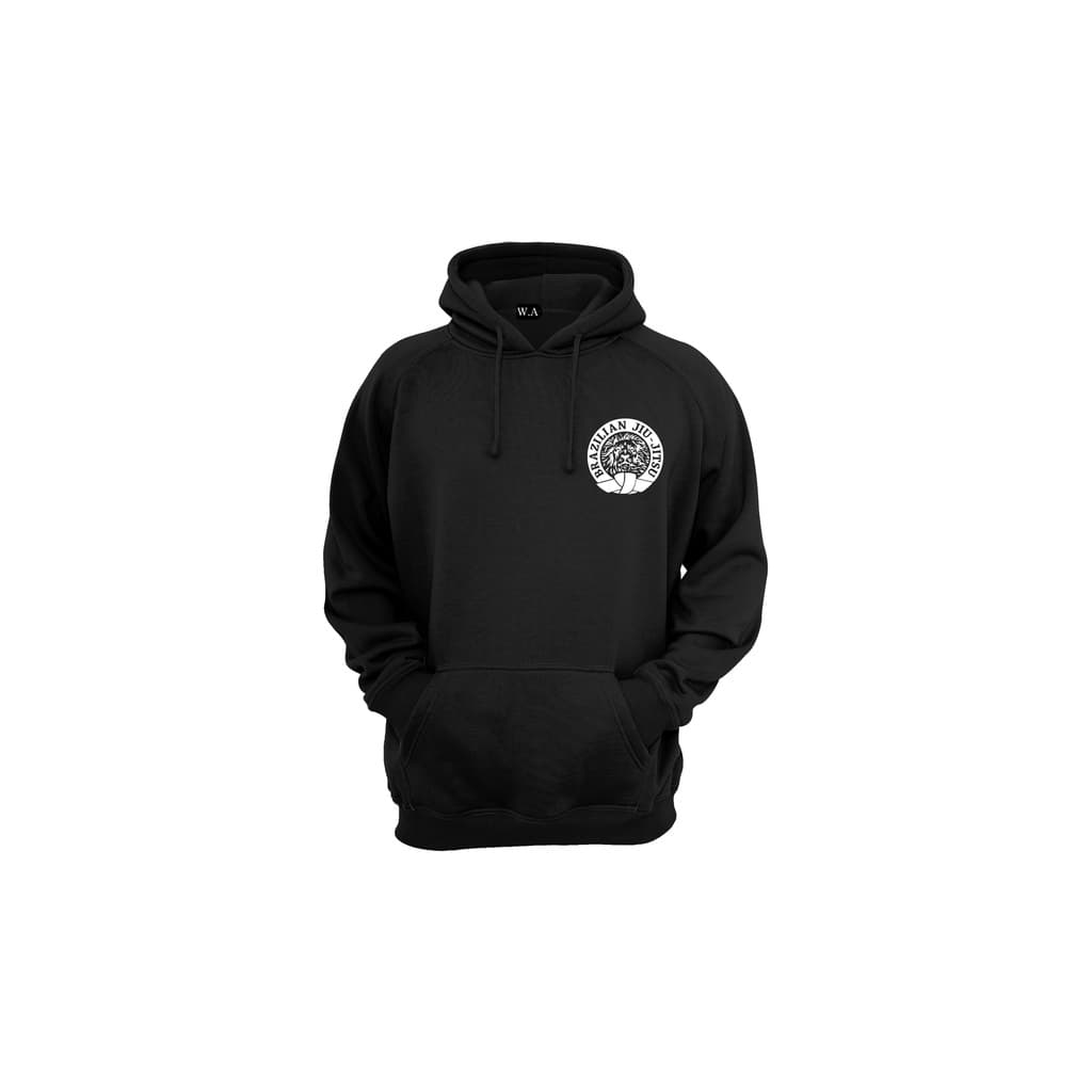 Blusa de frio Moletom Canguru Jiu Jitsu leão Com Capuz e Bolso