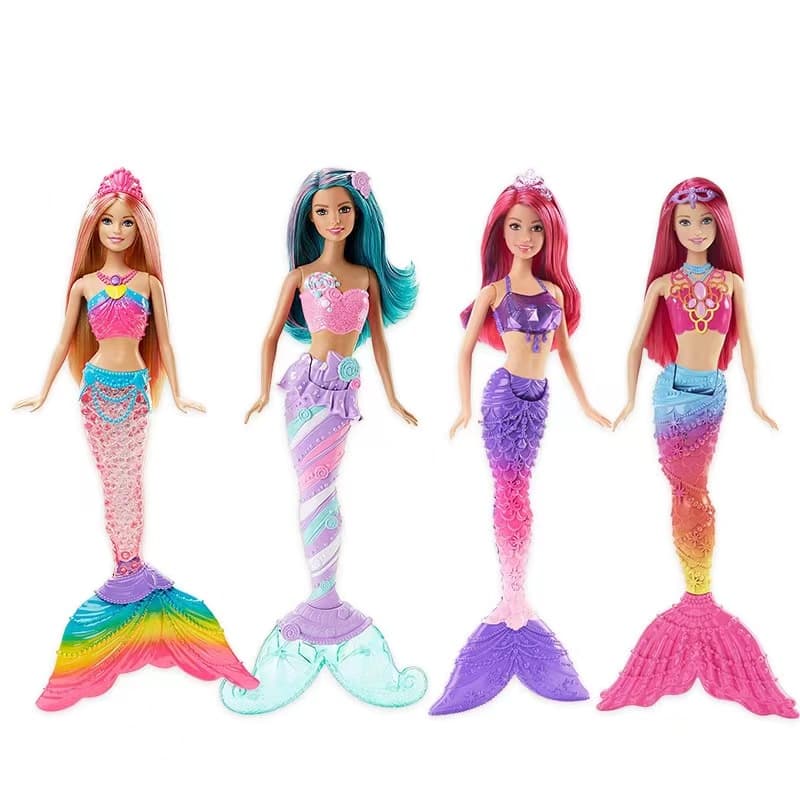Boneca de sereia rainbow tipo princesa acende luz e som musicalFUTURO ONLINE