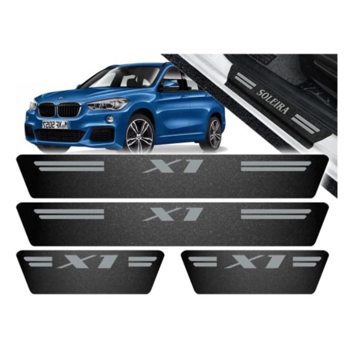 Protetor Soleira De Porta Cinza P/ Bmw X-1
