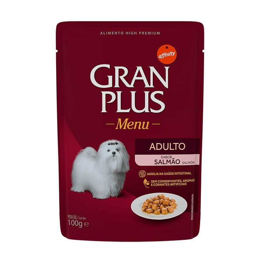 Ração Úmida Sachê GranPlus Gourmet Cães Adultos Salmão 100g