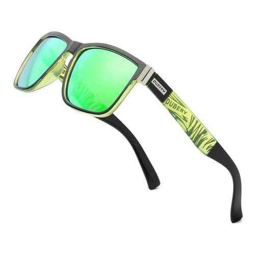 Oculos De Sol Masculino Dubery Polarizado Uv400 Verde Azul Preto