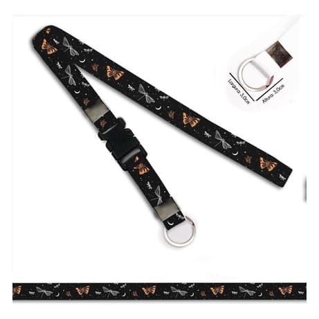 Chaveiro Moto Borboletas C0729p Argola Italiana E Engate