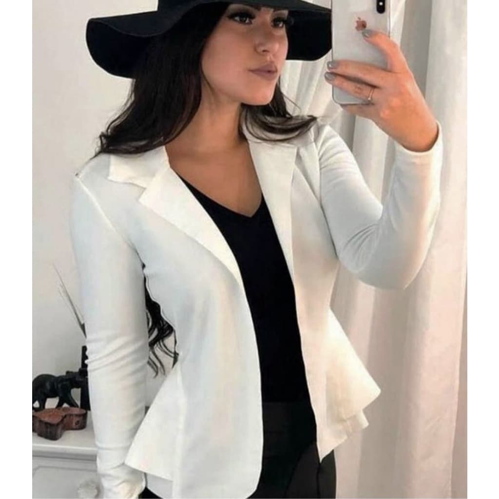 Blazer Casaquinho Feminino Bomber Neoprene Casaco curto