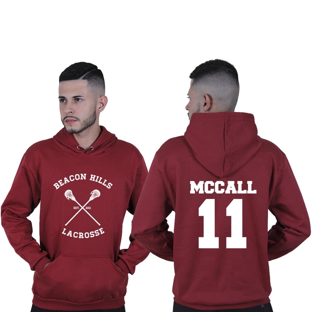 Moletom Canguru Unissex Série Teen Wolf Scott Mccall Lacrosse