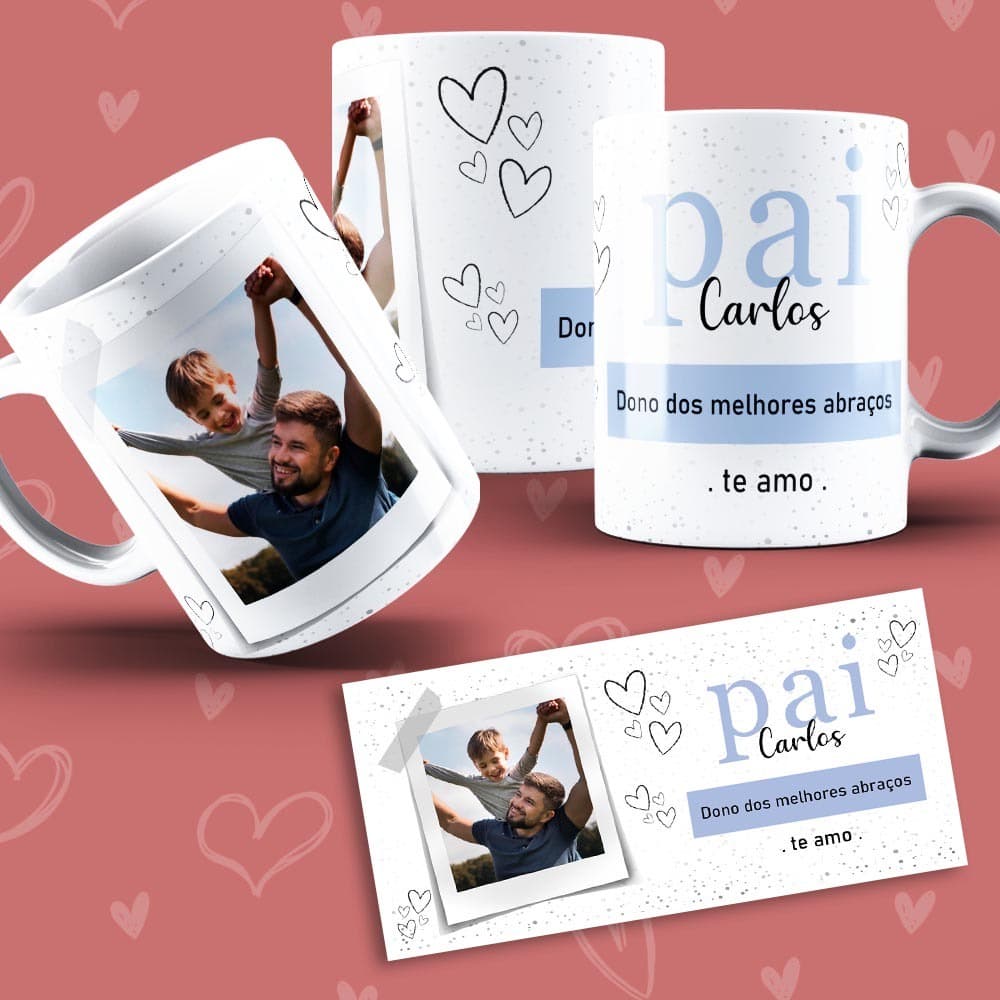 Caneca lindas com fotos, Dinda, Dindo, Pai, Avõ, Avó; Mãe personalizadas