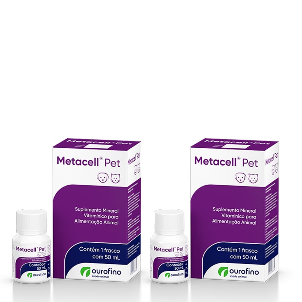 2 X Metacell Pet 50ml - Ourofino Pet