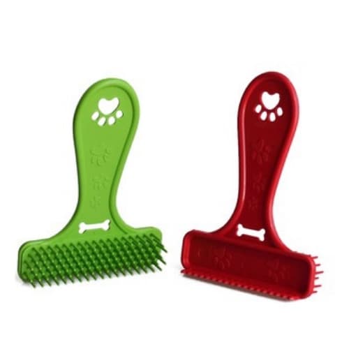 Escova Rasqueadeira Pente Plastica Escova para Pentear Cachorros Cães e Gatos Pet tirar pelos - Pet Shop