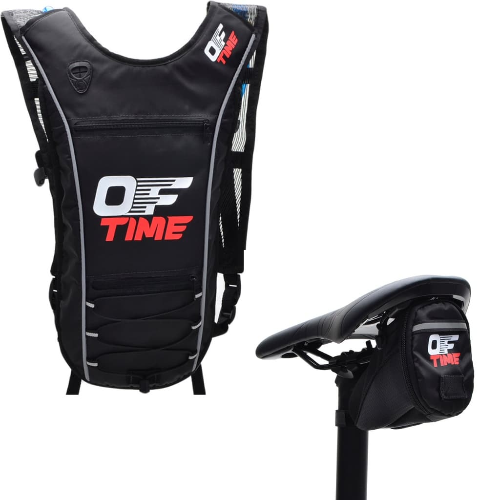 Kit Mochila De Hidratação Térmica 2 L + Bolsa De Selim P