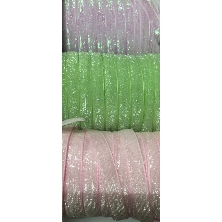 Fita Esponjada 10mm Rosa/verde/lilas\PT COM 5 METROS