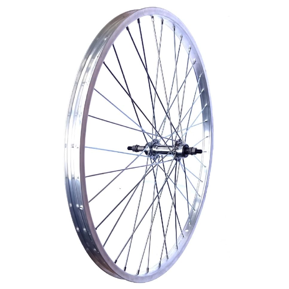 1 Roda De Barra Forte Alumínio 26 X 1.1/2 Bike Raio Grosso