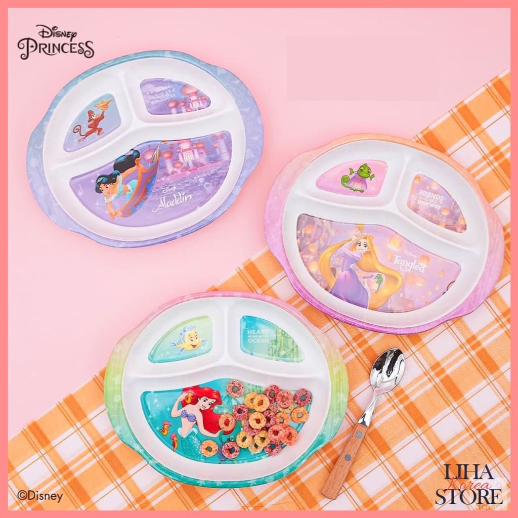 🎈 DAISO KOREA X Disney Princess Talheres Bandeja De Refeição Infantil Pratos Infantis Melamina Cup 300ml Copo Pequena Se