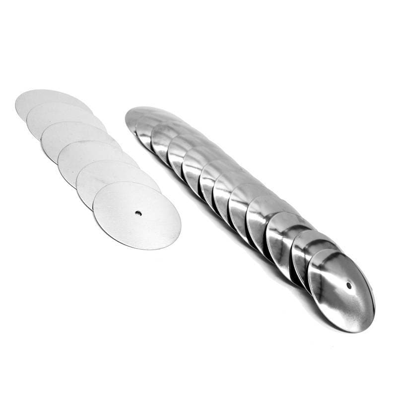 Platinelas Inox Pandeiro 6 Pares Abafador Ta720 Torelli