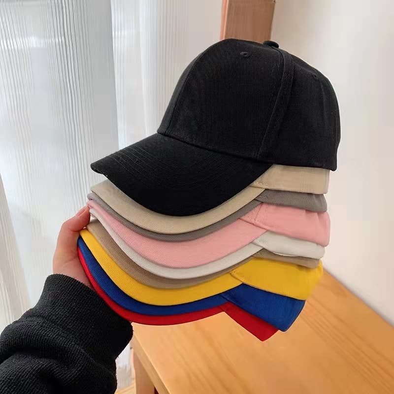 Boné Liso de Algodão Tecido Aba Curva Você Escolhe a Cor