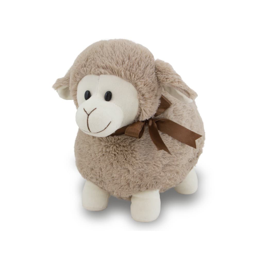 Ovelhinha de Pelúcia Mel com Laço Presente Bebê, Brinquedo e Decoração